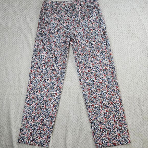 Loft Women’s Pants The Riviera Slim Floral Pattern Pockets Size 2 floral Spring - Picture 3 of 10